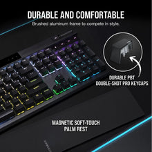 Load image into Gallery viewer, CORSAIR K70 RGB PRO Mechanical Gaming Keyboard - CHERRY MX SPEED Silver Keyswitches - Black
