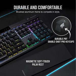 CORSAIR K70 RGB PRO Mechanical Gaming Keyboard - CHERRY MX SPEED Silver Keyswitches - Black