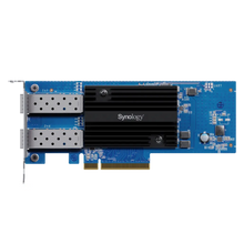 Load image into Gallery viewer, Synology E10G21-F2 Dual Port 10GbE SFP+ Add-in Card; 10 Gbps; Full Duplex; PCIe 3.0 and 2.0 compatible, Ethernet, 3125 Mbit/s, Product colour: Blue
