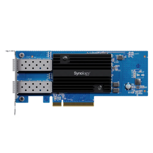 Synology E10G21-F2 Dual Port 10GbE SFP+ Add-in Card; 10 Gbps; Full Duplex; PCIe 3.0 and 2.0 compatible, Ethernet, 3125 Mbit/s, Product colour: Blue