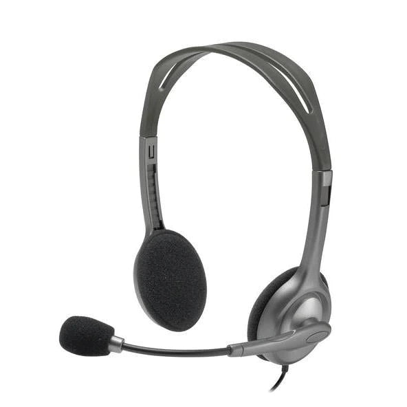 Logitech H111 Wired Stereo Headset With 3.5mm Audio Jack Connection. Stereo Audio With Noise-cancelling Mic 981-000593