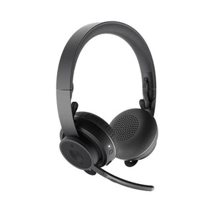 Logitech Zone Wireless Bluetooth Headset, MS Teams Certified Graphite, Great for open workspaces,Convenient controls, easy connect to multiple devices