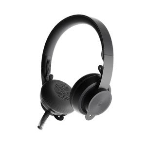 Logitech Zone Wireless Bluetooth Headset, MS Teams Certified Graphite, Great for open workspaces,Convenient controls, easy connect to multiple devices