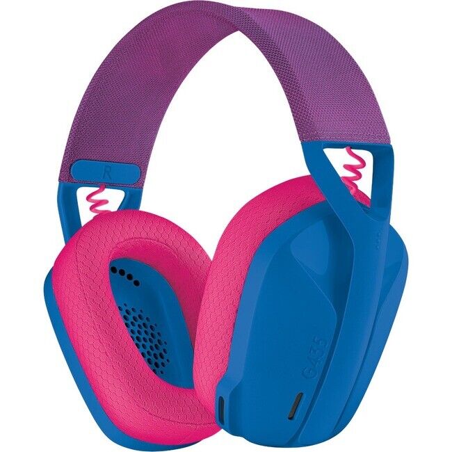 LOGITECH G435 LIGHTSPEED WIRELESS GAMING HEADSET WITH BT - BLUE & RASBERRY