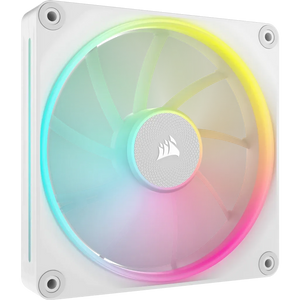 Corsair iCUE LINK LX140 RGB 120mm PWM Fan - Dual Light Loops – Requires iCUE LINK System Hub (Sold Separately) - White