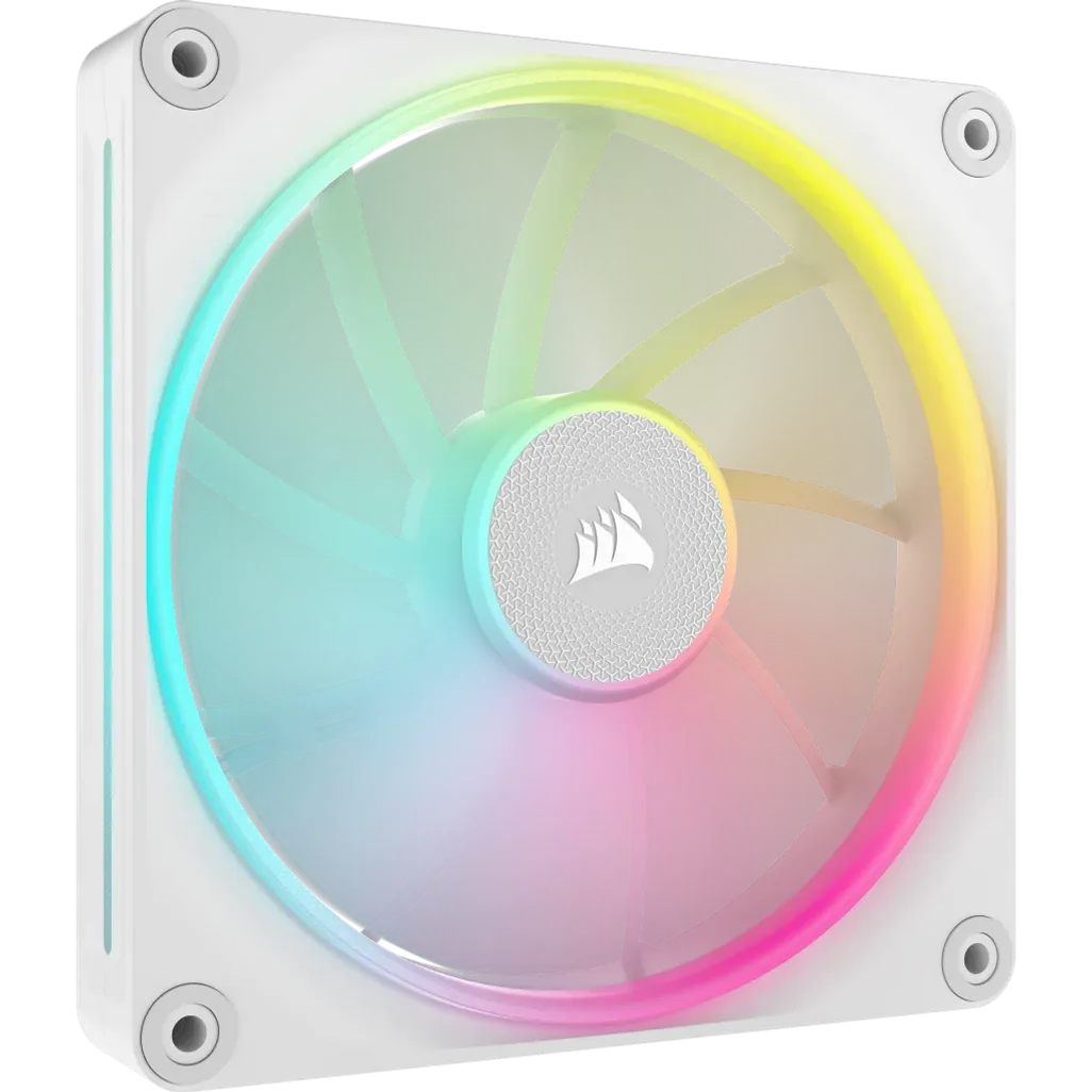 Corsair iCUE LINK LX140 RGB 120mm PWM Fan - Dual Light Loops – Requires iCUE LINK System Hub (Sold Separately) - White