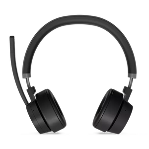 Lenovo Go Wireless ANC Headset, Microsoft Teams Certified, USB + Bluetooth Connection, Noice Cancellation, Pouch, Flip Microphone