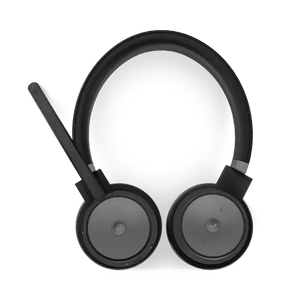 Lenovo Go Wireless ANC Headset, Microsoft Teams Certified, USB + Bluetooth Connection, Noice Cancellation, Pouch, Flip Microphone