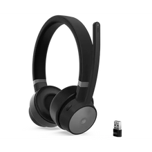 Load image into Gallery viewer, Lenovo Go Wireless ANC Headset, Microsoft Teams Certified, USB + Bluetooth Connection, Noice Cancellation, Pouch, Flip Microphone
