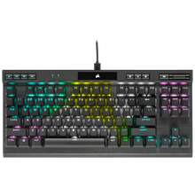 Load image into Gallery viewer, Corsair K70 RGB TKL Optical-Mechanical Gaming Keyboard; Backlit RGB LED; CORSAIR OPX Keyswitches; Black
