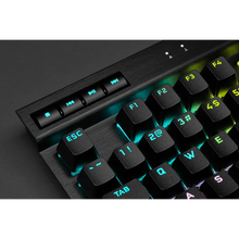 Load image into Gallery viewer, Corsair K70 RGB TKL Optical-Mechanical Gaming Keyboard; Backlit RGB LED; CORSAIR OPX Keyswitches; Black
