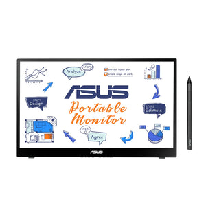 Asus ZenScreen Ink|MB14AHD portable monitor | 14 inch |FHD 1920 x 1080 pixels resolution | IPS | 10-point touch | Stylus Pen | USB-C | Micro HDMI