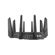 Load image into Gallery viewer, Asus ROG Rapture GT-AXE16000 quad-band WiFi 6E Gaming Router, Dual 10G ports, 2.5G WAN port, Dual WAN, AiMesh support, Tri-band (2.4GHz / 5GHz / 6GHz)
