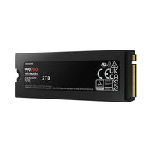 Load image into Gallery viewer, Samsung MZ-V9P2T0CW 990 Pro 2 TB NVMe SSD W/Heatsink - Read Speed up to 7450 MB/s; Write Speed up to 6900 MB/s; Component for PC
