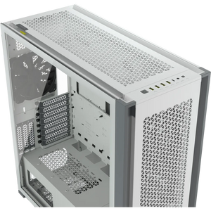 Corsair 7000D Airflow Tempered Glass Full Tower PC CASE, White - 6x3.5''; 4x2.5'' - Up to 420mm Liquid Cooler, ATX