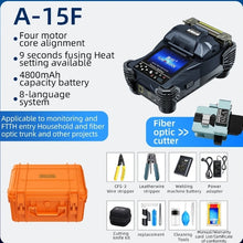 Load image into Gallery viewer, Fiber Optic Fusion Splicer Full set Hot Melt Machine Fully Automatic Fusion Splicer Fiber Optic Cable Trunk Wire Jumper A-87S
