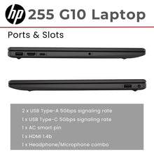 Load image into Gallery viewer, HP 255 G10 15.6&quot; FHD Business Laptop, AMD Ryzen 7-7730U, 64GB RAM, 4TB SSD, Wi-Fi 6, HDMI, Windows 11 Pro
