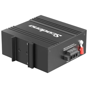 Scodeno Industrial Ethernet Switch 8-Port Megabit 10/100Mbps Unmanaged -40 to 75°C DIN-Rail IP40, 8*10/100Base-T ports