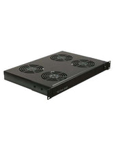 Load image into Gallery viewer, Acconet Fan Unit, 4 Fans, 1U, Black, Power Switch, C14 Power Connector, Power cable not included - Cabling &amp; Cabinets, Cabinets &amp; Racks Accessories

