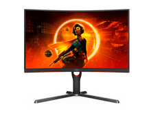 Load image into Gallery viewer, AOC CQ27G3S Gaming Monitor | Curved 27 inch | VA QHD 2560 x 1440 165Hz | 1ms | HDMI DP | Vesa | Flicker Free | Low Blue Mode | FreeSync Premium
