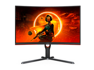 AOC CQ27G3S Gaming Monitor | Curved 27 inch | VA QHD 2560 x 1440 165Hz | 1ms | HDMI DP | Vesa | Flicker Free | Low Blue Mode | FreeSync Premium