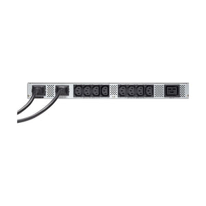 Eaton ATS rack PDU, Netpack UPS, 1U, Inputs (2) C20, 3.84 kW max, 16A, 200-240V, Outlets EATS16N 8xC13, 1xC19 EATS16N