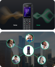 Load image into Gallery viewer, Yealink AX86R Portable IP Cordless Phone with built-in Wi-Fi, IP67 protection standard, HD Voice, Al Noise Cancellation, 4 SIP accounts, Incl. Charger
