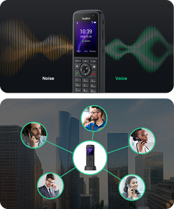 Yealink AX86R Portable IP Cordless Phone with built-in Wi-Fi, IP67 protection standard, HD Voice, Al Noise Cancellation, 4 SIP accounts, Incl. Charger