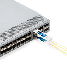 Load image into Gallery viewer, SFP Module QSFP56 200G SR4 Module 200Gbps 100m MPO MM Fiber Optical Transceiver Compatible with data center switches
