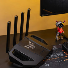 Load image into Gallery viewer, ASUS TUF Gaming BE3600 WiFi 7 Router with AI functions and high-speed Ethernet ports, 4× External antennas 2.4GHz/5GHz quad-core
