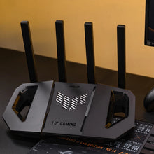 Load image into Gallery viewer, ASUS TUF Gaming BE3600 WiFi 7 Router with AI functions and high-speed Ethernet ports, 4× External antennas 2.4GHz/5GHz quad-core
