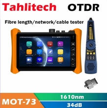 Load image into Gallery viewer, Android OTDR Tester 1310/1550/1610nm 28/26/24dB Fiber Optic Reflectometer VFL OLS OPM Event Map Ethernet Cable Tester OTDR
