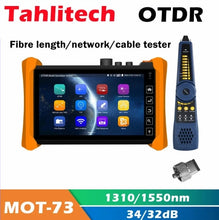 Load image into Gallery viewer, Android OTDR Tester 1310/1550/1610nm 28/26/24dB Fiber Optic Reflectometer VFL OLS OPM Event Map Ethernet Cable Tester OTDR
