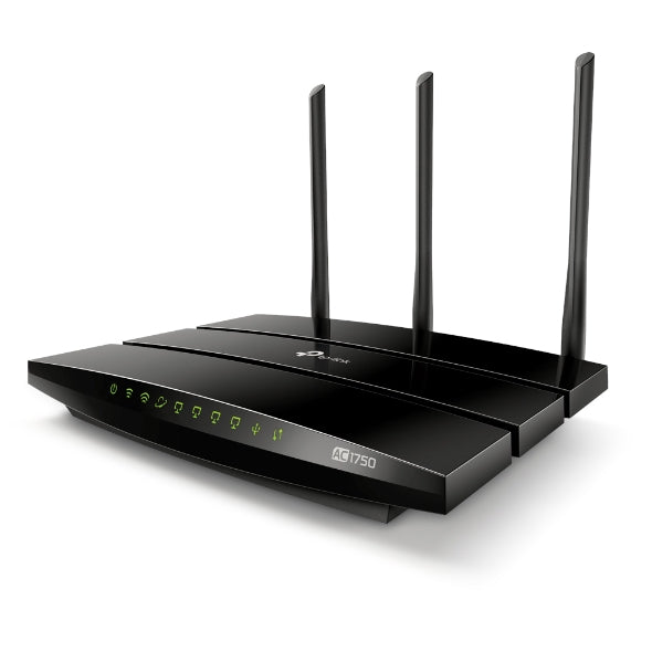 TP-Link AC1750 Gigabite Dual Band Wi-Fi Router, 5 GHz 1300 Mbps (802.11ac)/2.4 GHz 450 Mbps (802.11n), 1×Gigabit WAN Port, 4×Gigabit LAN Ports, 1× USB