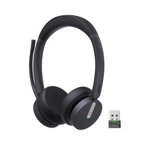 Yealink BH70 Dual Bluetooth Headset, Teams Certified, USB-C Connection, 3-Mic Noise Cancellation, All-day-wearing comfort, 35mm custom speakers