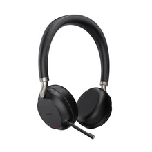 Load image into Gallery viewer, Yealink Bluetooth Business headset with USB-C connection, Teams Certified (Grey), Supports wireless charging, Retractable microphone boom/arm
