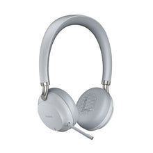 Load image into Gallery viewer, Yealink Bluetooth Business headset with USB-C connection, Teams Certified (Grey), Supports wireless charging, Retractable microphone boom/arm

