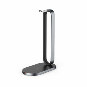 Yealink BH76 Headset, Light Grey with Charging Stand, USB-A Connection, Teams Certified, Retractable hidden microphone arm, Qi wireless charging stand