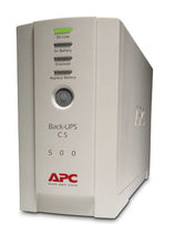 Load image into Gallery viewer, APC Back-UPS, 500VA/300W Usb/Serial, Compact Tower UPS, 230V, 4x IEC C13 Outlets, Restore power backup capacity with user-replaceable battery BK500EI

