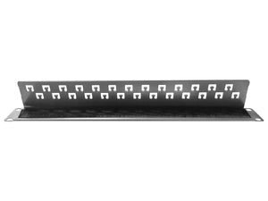 Linkbasic 19" Rack Mount Silver Brush Panel, allows flyleads to pass through panel for a neat and organised installation, mild steel and powder-coated