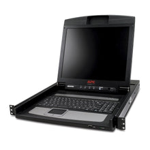 Load image into Gallery viewer, Apc 17-inch Rack LCD Console Combines a keyboard, mouse, and 17-inch LCD monitor, Compatible with Windows, Sun, Unix, and Linux systems AP5717
