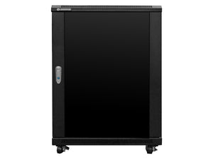 Linkbasic 15U 600 Deep Cabinet 2 Fans (Included), 2 Flat Shelves (Included), Supplied Flat Packed, Cold Rolled Steel; Powder Coated, 850 x 600 x 600mm