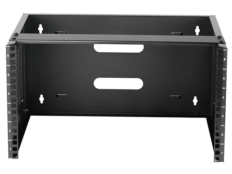 Linkbasic 6U Wall Mount Open Rack, Supplied Assembled, Cold Rolled Steel; Powder Coated, Compatibility CAB-T300, Dimensions 272 × 498 × 350 mm (H×W×D)