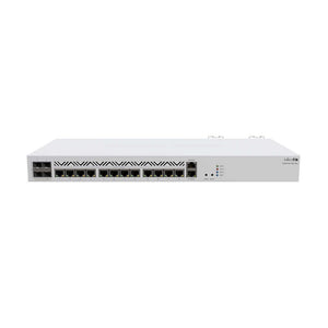 MikroTik Cloud Core Router CCR2116-12G-4S+, with 4x SFP+ cage, 13x 10/100/1000 GbE LAN Ports, M.2 PCIe slot, 1U Rackmount case, Dual PSU, RouterOS v7