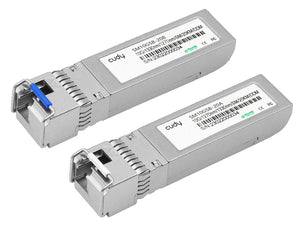 Cudy Single Mode 10G LC Bi-Directional SFP 20km, designed for Single Mode fibre deployments up to 20km at 10Gbps, 1330nm / 1270nm | SM10GSB-20AB