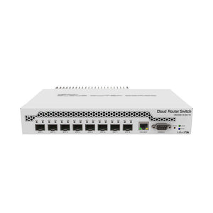 MikroTik Cloud Router Switch CRS309-1G-8S+IN, 1x GB Ethernet, 8x SFP+ Cages, RouterOS L5 Or SwitchOS (Dual Boot), Passive Desktop Case, PSU
