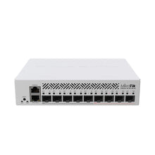 Load image into Gallery viewer, Mikrotik Network netFiber 9 Switch L3, 1GB Ethernet Port (PoE-IN), x5 1G SFP Ports, x4 SFP+ Ports, K-48 fastening set, ears, PSU
