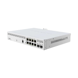 MikroTik Cloud Smart Switch CSS610-8P-2S+IN, 8x Gigabit 802.3af/at POE-out ports, 10/100/1000 Ethernet ports, 2x 10 Gigabit SFP+ cages, SwitchOS Lite