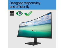 Load image into Gallery viewer, HP P34hc G4 34 inch WQHD (3440 x 1440) Resolution USB-C Curved Monitor Height adjustable; Tilt 21Y56AA
