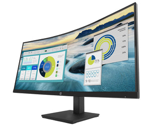 HP P34hc G4 34 inch WQHD (3440 x 1440) Resolution USB-C Curved Monitor Height adjustable; Tilt 21Y56AA